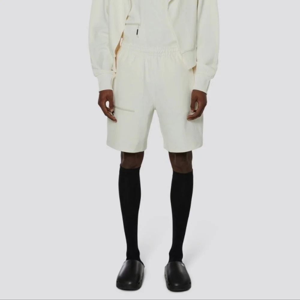 Rains Track Shorts mens fossil cream soft high quality size small